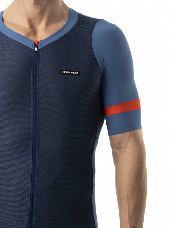 MAILLOT MENDI - AZUL/NARANJA